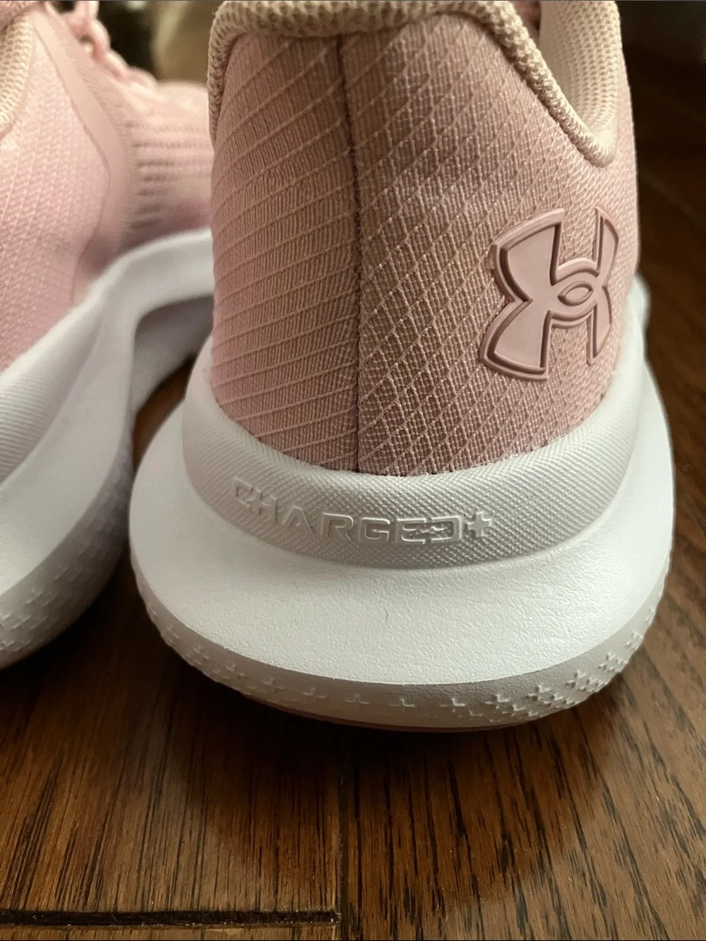 Under Armour Pink Breathable Knit Running Shoes